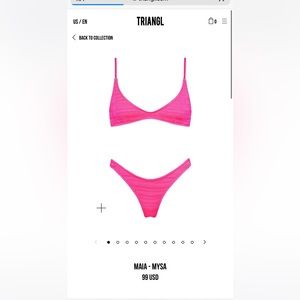 Maia- Mysa tringl bikini size small